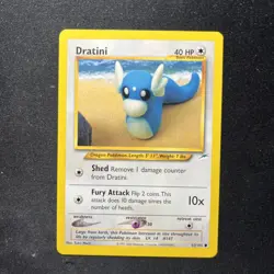 Dratini 63/105 Common Neo Destiny Pokemon Unlimited Near Mint NM Yuka Morii - Image 1