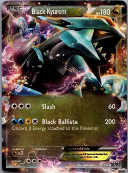 Black Kyurem EX 95/135 Holo Plasma Storm Pokemon TCG NM - Image 1