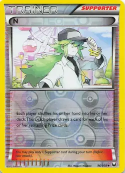 N 96/108 Uncommon Dark Explorers Pokemon Reverse Holo Moderately Played - Image 1