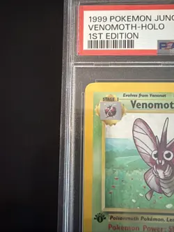 1999 POKEMON JUNGLE 1ST ED #13 VENOMOTH-HOLO PSA 7 - Image 3