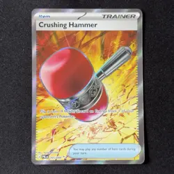 Crushing Hammer 105/084 Full Art Ultra Rare ME05 Pitch Black Pokemon English - Image 1