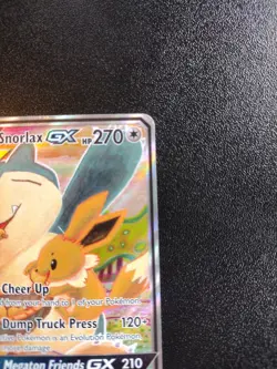 FULL ART Eevee & Snorlax GX ULTRA RARE SM Tag Team Up SM169 Pokemon TCG Promo LP - Image 3