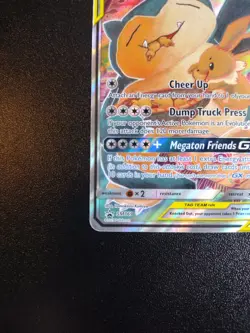 FULL ART Eevee & Snorlax GX ULTRA RARE SM Tag Team Up SM169 Pokemon TCG Promo LP - Image 4