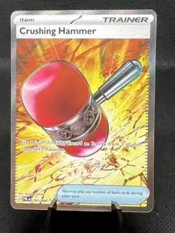 Pitch Black Crushing Hammer 105/084 Ultra Rare Full Art Holo -(See Photos) - Image 1