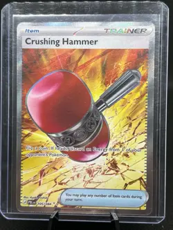 Pitch Black Crushing Hammer 105/084 Ultra Rare Full Art Holo -(See Photos) - Image 5