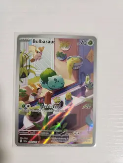 Pokemon TCG Bulbasaur Illustration Rare Holo 143/142 Sv07 Stellar Crown - Image 2