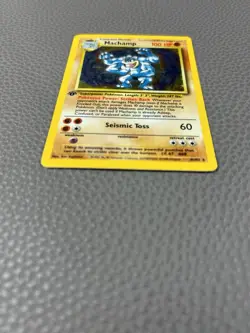 1999 Pokemon Base Set Machamp 8/102 Holo 1st Edition WOTC Rare Vintage TCG - Image 3