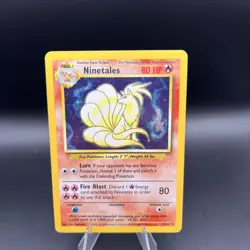 The Pokemon Company Ninetales 12/102 Base Set Holo Rare Unlimited Stage 1 HP 80 - Image 1