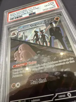 Pokemon Team Rocket's Dugtrio Ascended Heroes Illustration Rare #239 PSA 10 - Image 2