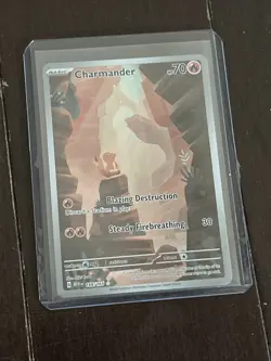 Pokemon TCG Charmander 168/165 Scarlet Violet 151 Illustration Rare - Image 1