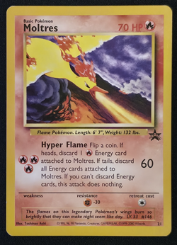 Moltres 21/53 Black Star Wotc Promo Pokemon Promo MP - Image 1
