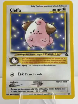 Cleffa 31/53 Wotc Black Star Promo Regular Pokemon NM/LP - Image 1