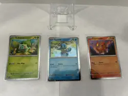 Pokemon 151 Charmander Bulbasaur Squirtle SVP 046 047 048 Cosmos holo promo set! - Image 1