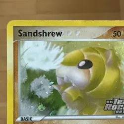 Pokemon Sandshrew 74/109 EX Team Rocket Returns Reverse Holo Rare English - Image 4