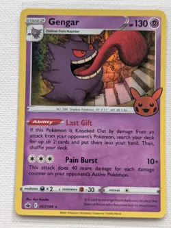 Gengar 057/198 Holo Promo Trick or Trade BOOster Pokemon Holo Near Mint - Image 1