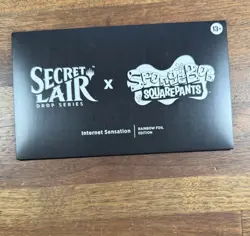 Spongebob Squarepants x Secret Lair - Internet Sensation Rainbow Foil SEALED - Image 1