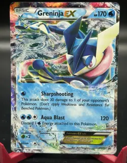The Pokemon Company Pokemon TCG Greninja EX Promo Holo XY20 DAMAGED - Image 1