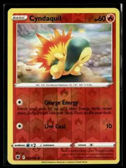 Pokemon TCG SWSH10: Astral Radiance #023/189 Cyndaquil Reverse Holo - Image 1