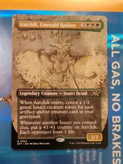 x1 Aatchik, Emerald Radian - Borderless MTG Aetherdrift NM IN HAND SHIPS FAST! - Image 1