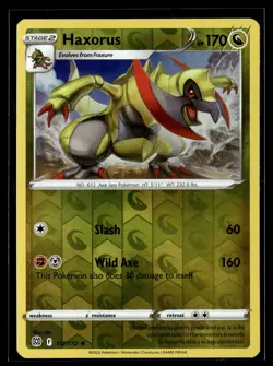 Pokemon TCG SWSH09: Brilliant Stars #112/172 Haxorus Reverse Holo - Image 1