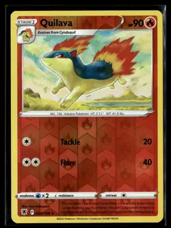 Pokemon TCG SWSH10: Astral Radiance #024/189 Quilava Reverse Holo - Image 1