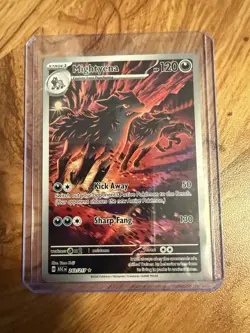 Mightyena 243/217 Ascended Heroes Illustration Rare Full Art Holo Pokemon TCG NM - Image 1