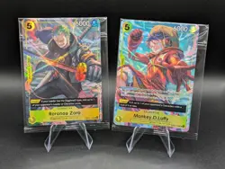 One Piece TCG Luffy Zoro OP07-109/113 Illustration Box Vol. 3 Promo Sealed - Image 1