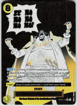 Zehahahahaha! (Alternate Art) Foil OP16-116 The Time of Battle One Piece - Image 1