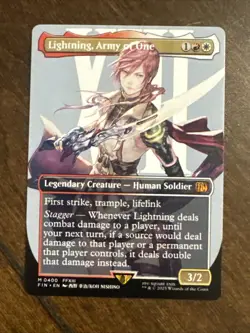 Lightning, Army of One (0400) (Borderless) Final Fantasy Regular - Image 1