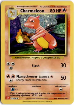 Charmeleon 002/034 Holo Classic Collection Trading Card Game Classic Pokemon NM - Image 1