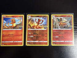 Charmander 8/78, Charmeleon 9/78, Charizard 10/78 Pokemon GO Holo (3 CARD LOT) - Image 1