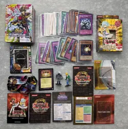 YU-GI-OH! TCG LOT 5D's TIN & 62 CARD foil 2017 LANYARD Joey & Gearfried FIGURE 53334303132 - Image 1