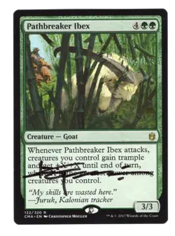 MTG Pathbreaker Ibex Commander Anthology Regular Card, Autographed - Image 1