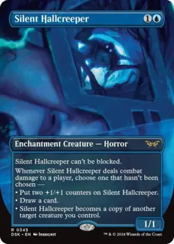 Silent Hallcreeper (Borderless) -Foil Near Mint MTG Duskmourn: House of Horror - Image 1