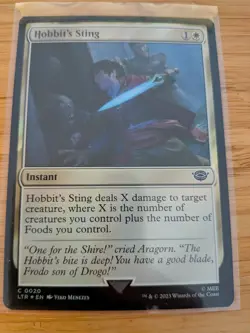 MTG Hobbit's Sting (FOIL) 0020 Lord of the RIngs M/NM Free UK P&P - Image 1