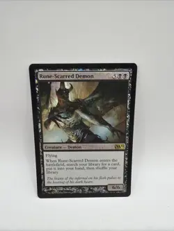 Rune-Scarred Demon #106 (Foil) Iconic Masters IMA Magic MTG Light Play LP - Image 1