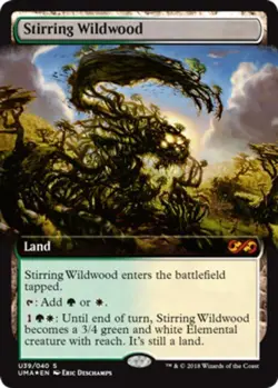 MTG Stirring Wildwood - Foil - Box Topper, NM-Mint, English Ultimate Masters - Image 1