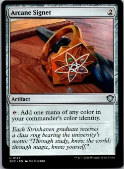Arcane Signet 127 Commander: Secrets of Strixhaven Magic: The Gathering NM - Image 1