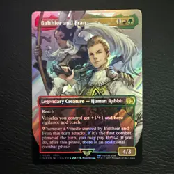 Wizards of the Coast Balthier and Fran FINAL FANTASY Rare borderless surge foil - Image 1