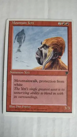 Mountain Yeti – Chronicles (1995) – LP – MTG Magic the Gathering - Image 1
