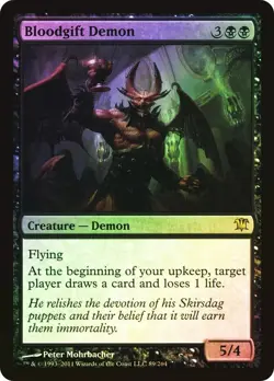 MTG FOIL Bloodgift Demon - Innistrad - Image 1