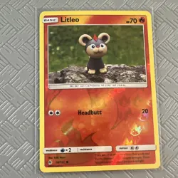 Pokemon TCG Litleo 18/131 SM Forbidden Light Reverse Holo Eng 2018 C 70HP - Image 1