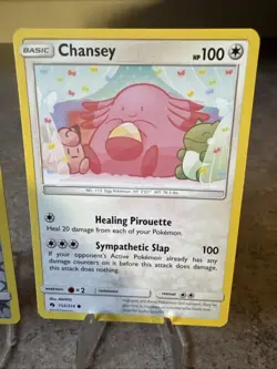 POKEMON CHANSEY 152/214 REVERSE HOLO LOST THUNDER NM CUTE ART CLEFAIRY DOLL MINT - Image 3