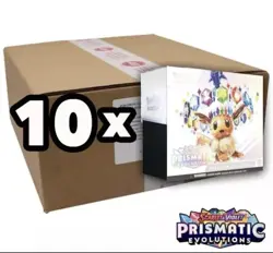 PRISMATIC EVOLUTIONS ETB Elite Trainer Box CASE OF 10 ETBs Sealed Pokemon - Image 1