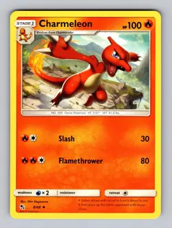 Charmeleon 8/68 Uncommon Hidden Fates Pokemon Near Mint - Image 1