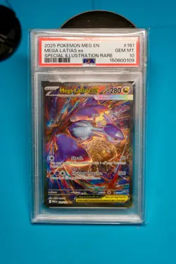Mega Latias EX 181/132 Special Illustration Rare Mega Evolution Pokemon PSA 10 - Image 1