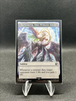 Emblem - Sephiroth, One-Winged Angel Robot Warrior (0012) Double-Sided...NM+ - Image 1