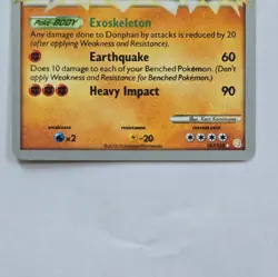 Pokemon Donphan 107/123 World Championship Decks 2011 English Stamped Signed - Image 3