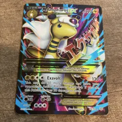 Pokemon TCG M Ampharos EX 88/98 XY-Ancient Origins Full Art Holo UR ENG 2015 - Image 1