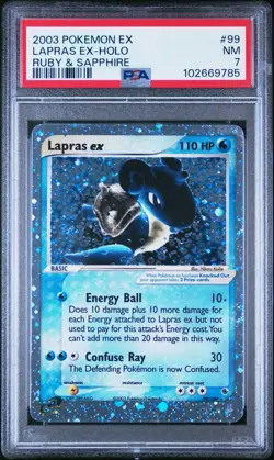 Lapras ex 99/109 PSA 7 2003 Pokemon EX Ruby & Sapphire Holo Ultra Rare - Image 1